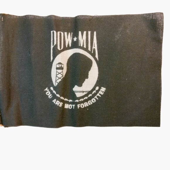 POW MIA Flag Wooden Stick Honor Memory Memorial You are not Forgotten 10 inch - Picture 3 of 4